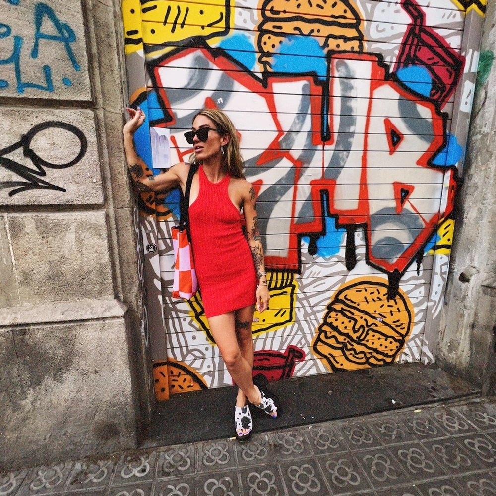 Red Knit Dress
